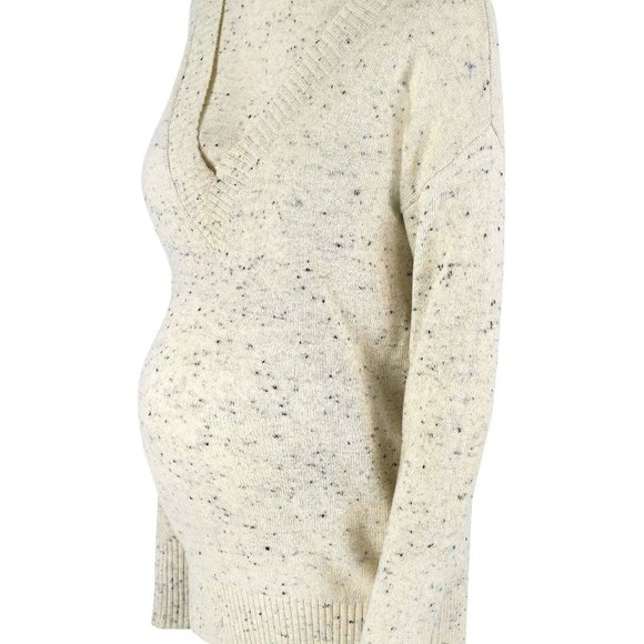 Layered Cotton Blend Maternity & Nursing Sweater - Picture 4 of 5